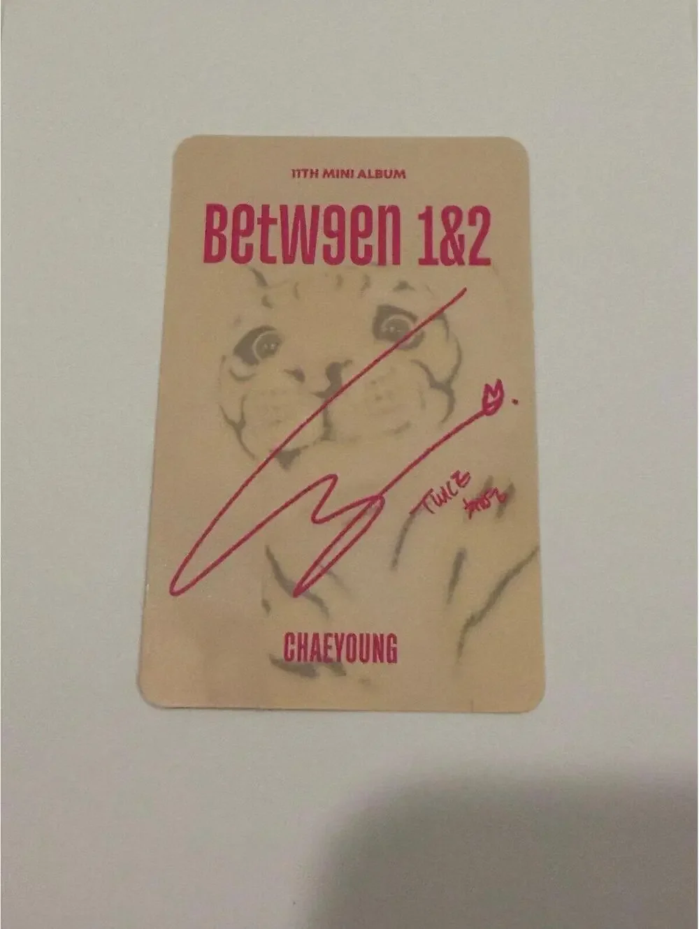 Twice Chaeyoung BETWEEN 1&2 Album Photocard